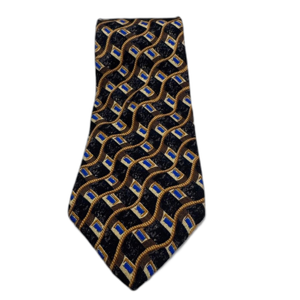 Stratford Men's Tie Browns, Blues, Golds.